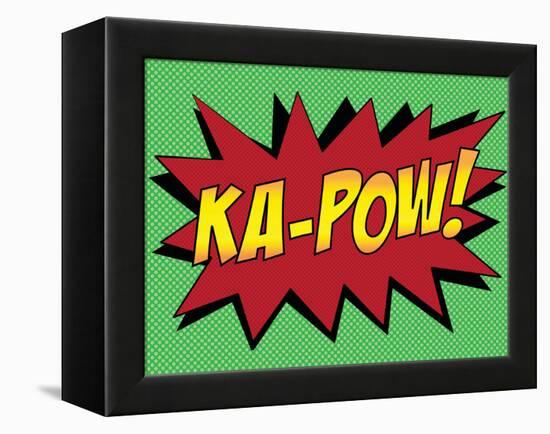 Ka-Pow! Comic Pop-Art Art Print Poster-null-Framed Stretched Canvas