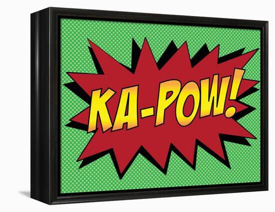 Ka-Pow! Comic Pop-Art Art Print Poster-null-Framed Stretched Canvas