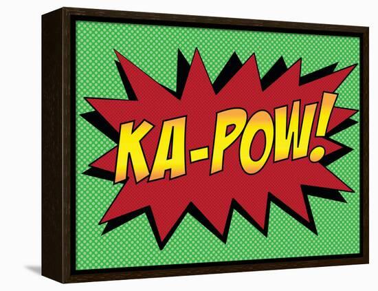 Ka-Pow! Comic Pop-Art Art Print Poster-null-Framed Stretched Canvas