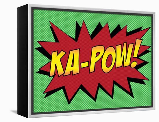 Ka-Pow! Comic Pop-Art Art Print Poster-null-Framed Stretched Canvas