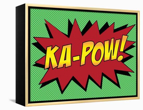 Ka-Pow! Comic Pop-Art Art Print Poster-null-Framed Stretched Canvas