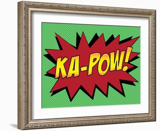 Ka-Pow! Comic Pop-Art Art Print Poster-null-Framed Art Print