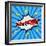 Ka-Pow! Comic Speech Bubble, Cartoon-jirawatp-Framed Art Print