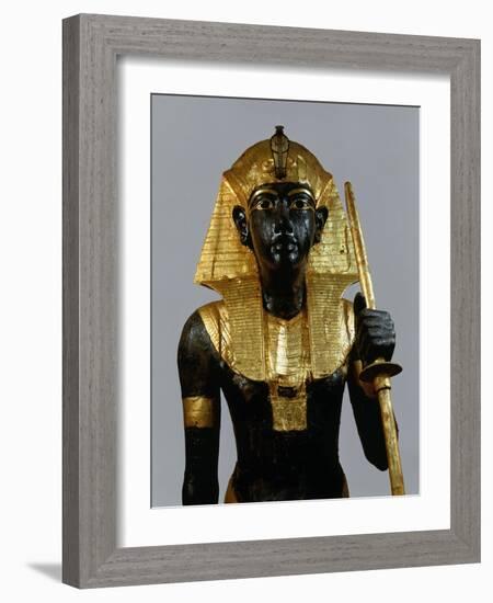 Ka Statue of Tutankhamun, c.1332-22 BC 18th Dynasty New Kingdom Egyptian Pharaoh-null-Framed Giclee Print