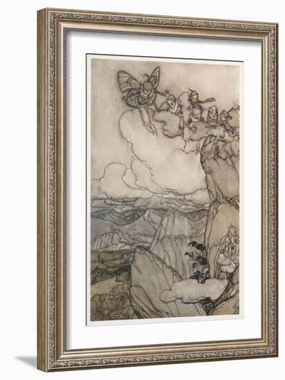 Kaatskill Folk-Arthur Rackham-Framed Art Print