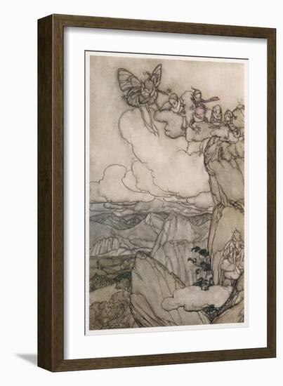 Kaatskill Folk-Arthur Rackham-Framed Art Print