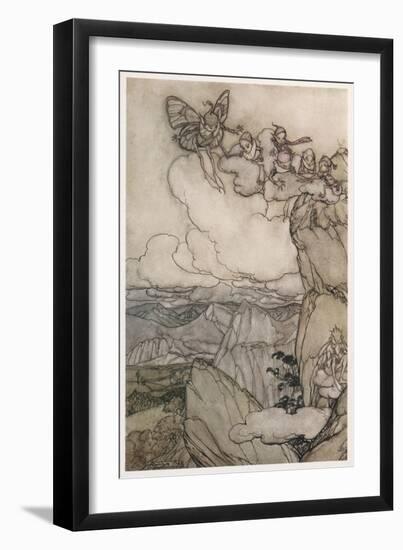 Kaatskill Folk-Arthur Rackham-Framed Art Print