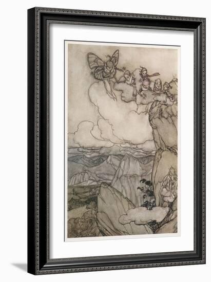 Kaatskill Folk-Arthur Rackham-Framed Art Print