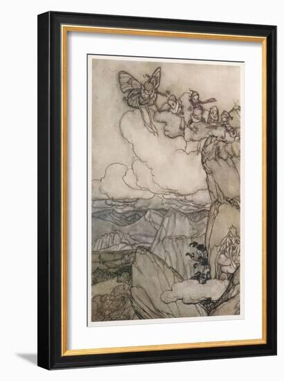 Kaatskill Folk-Arthur Rackham-Framed Art Print