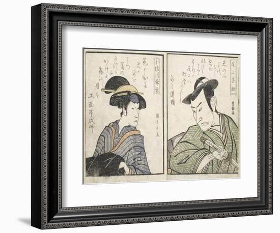 Kabuki Actors-Kitagawa Utamaro-Framed Giclee Print