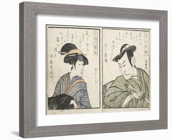 Kabuki Actors-Kitagawa Utamaro-Framed Giclee Print