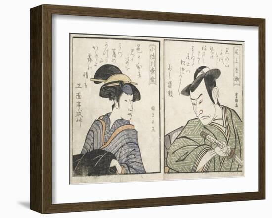 Kabuki Actors-Kitagawa Utamaro-Framed Giclee Print