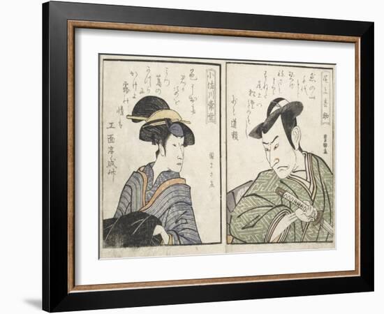 Kabuki Actors-Kitagawa Utamaro-Framed Giclee Print