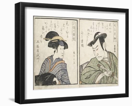 Kabuki Actors-Kitagawa Utamaro-Framed Giclee Print