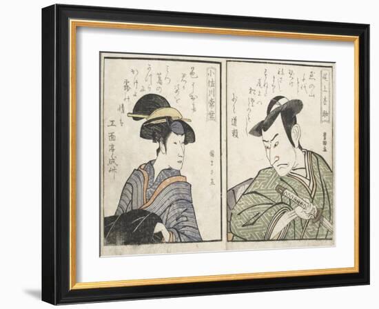 Kabuki Actors-Kitagawa Utamaro-Framed Giclee Print