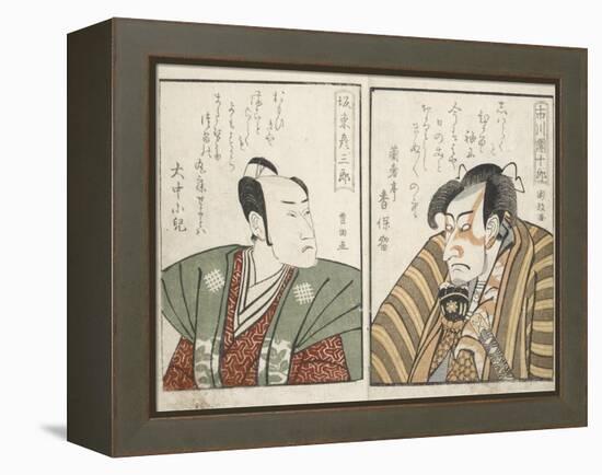 Kabuki Actors-Kitagawa Utamaro-Framed Premier Image Canvas