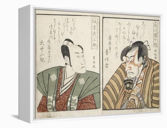 Kabuki Actors-Kitagawa Utamaro-Framed Premier Image Canvas