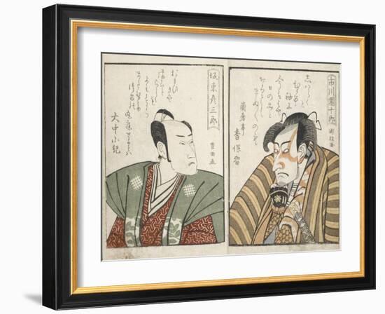 Kabuki Actors-Kitagawa Utamaro-Framed Giclee Print