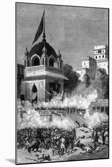 Kabul, Afghanistan, Attack on British Embassy 1879-Henri Meyer-Mounted Art Print