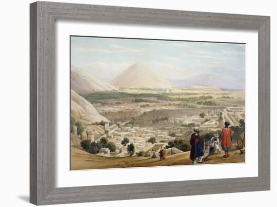 Kabul from the Citadel, Showing the Old Walled City, First Anglo-Afghan War 1838-1842-James Atkinson-Framed Giclee Print