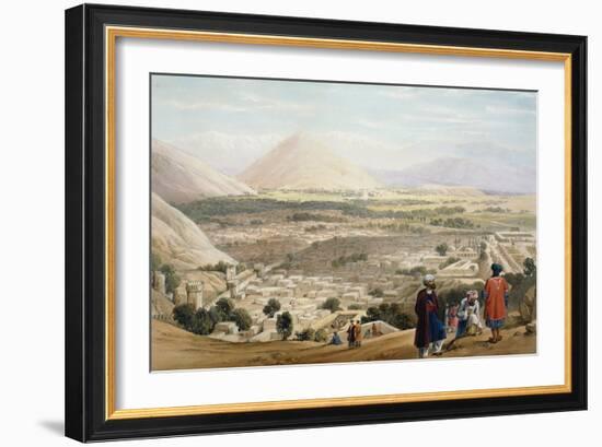 Kabul from the Citadel, Showing the Old Walled City, First Anglo-Afghan War 1838-1842-James Atkinson-Framed Giclee Print