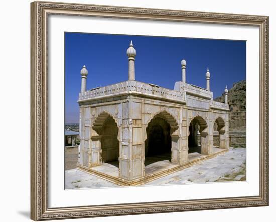 Kabul, Marble Pavilion in the Grounds of Babur's Garden Where His Tomb Lies in Kabul, Afghanistan-Antonia Tozer-Framed Photographic Print