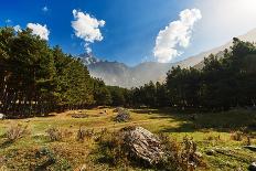 Kazbek Mount Panorama in Caucasian Mountains. Georgia-kadmy-Photographic Print