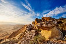 Mountain Landscape Panorama near David Garedja in Georgia. Wide Angle-kadmy-Photographic Print