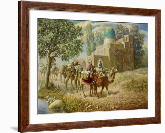 Kaffal-Schaschi-Mausoleum-A^ Chairudinov-Framed Art Print