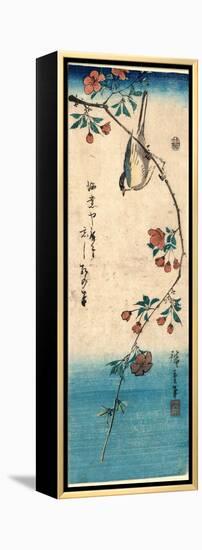 Kaido Ni Shokin-Utagawa Hiroshige-Framed Premier Image Canvas