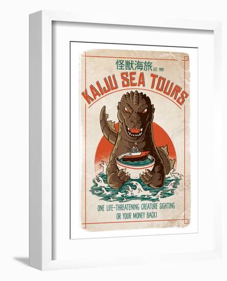 Kaiju Sea Tours-Michael Buxton-Framed Art Print