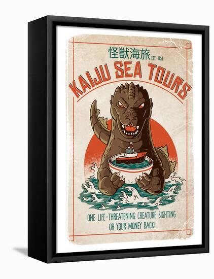 Kaiju Sea Tours-Michael Buxton-Framed Stretched Canvas