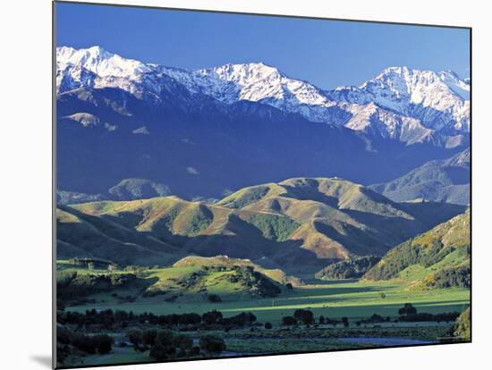 Kaikoura Range, South Island, New Zealand-Doug Pearson-Mounted Photographic Print