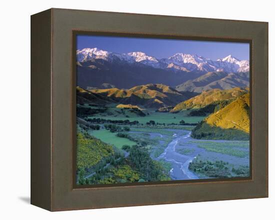 Kaikoura Range, South Island, New Zealand-Doug Pearson-Framed Premier Image Canvas