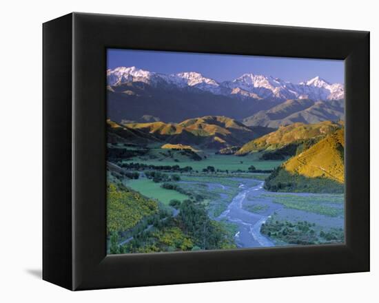 Kaikoura Range, South Island, New Zealand-Doug Pearson-Framed Premier Image Canvas