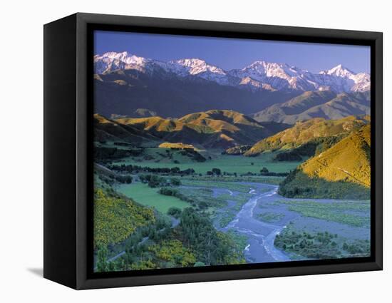 Kaikoura Range, South Island, New Zealand-Doug Pearson-Framed Premier Image Canvas