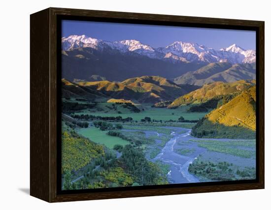 Kaikoura Range, South Island, New Zealand-Doug Pearson-Framed Premier Image Canvas