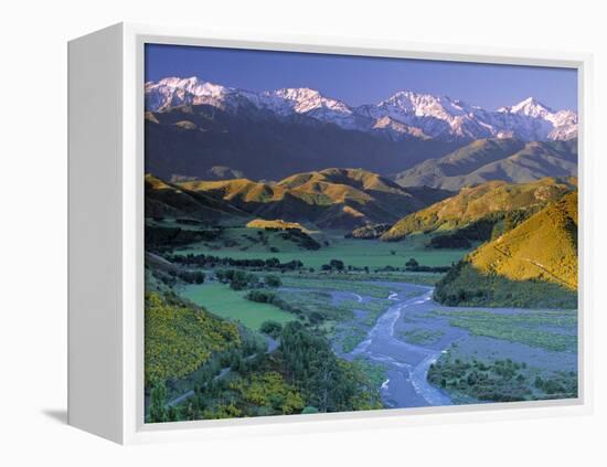 Kaikoura Range, South Island, New Zealand-Doug Pearson-Framed Premier Image Canvas