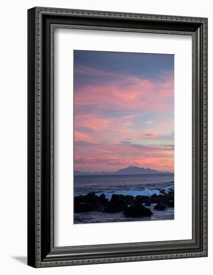 Kaikoura Ranges in South Island at Sunset from Wellington, North Island, New Zealand, Pacific-Nick-Framed Photographic Print