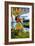 Kailua, Hawaii - Hula Girl on Coast-Lantern Press-Framed Art Print