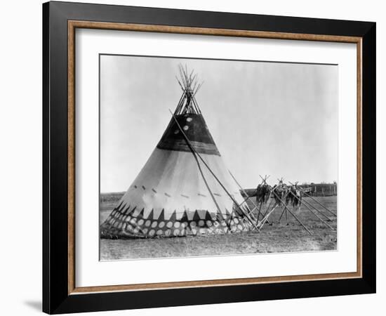 Kainai Tepee, c1927-Edward S. Curtis-Framed Giclee Print