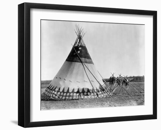 Kainai Tepee, c1927-Edward S. Curtis-Framed Giclee Print