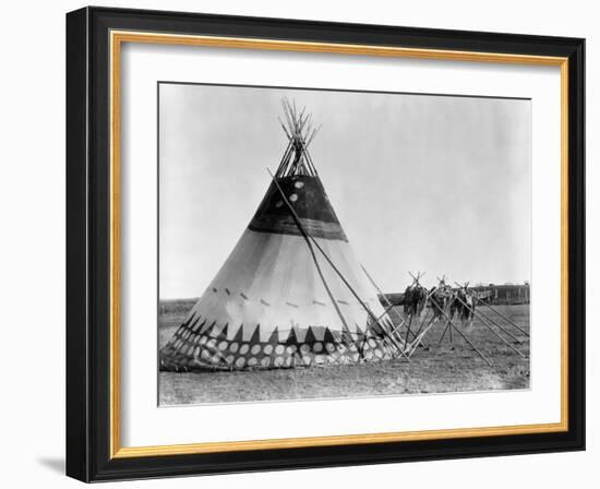 Kainai Tepee, c1927-Edward S. Curtis-Framed Giclee Print