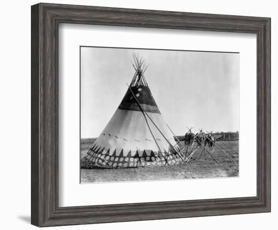 Kainai Tepee, c1927-Edward S. Curtis-Framed Giclee Print