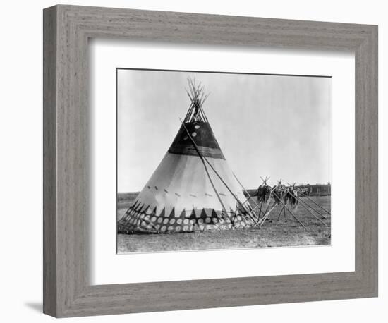 Kainai Tepee, c1927-Edward S. Curtis-Framed Giclee Print