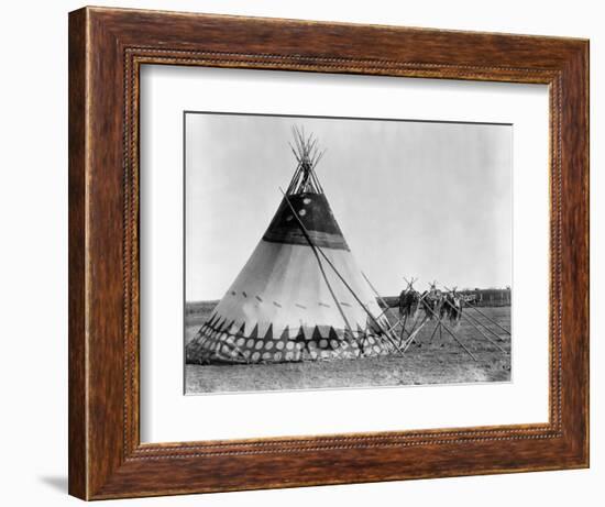 Kainai Tepee, c1927-Edward S. Curtis-Framed Giclee Print