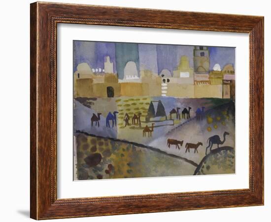 Kairouan I, 1914-Auguste Macke-Framed Giclee Print