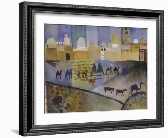 Kairouan I, 1914-Auguste Macke-Framed Giclee Print