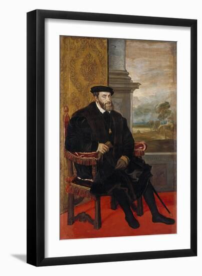 Kaiser Karl V, 1548-Titian (Tiziano Vecelli)-Framed Giclee Print