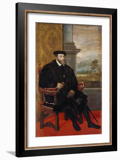 Kaiser Karl V, 1548-Titian (Tiziano Vecelli)-Framed Giclee Print